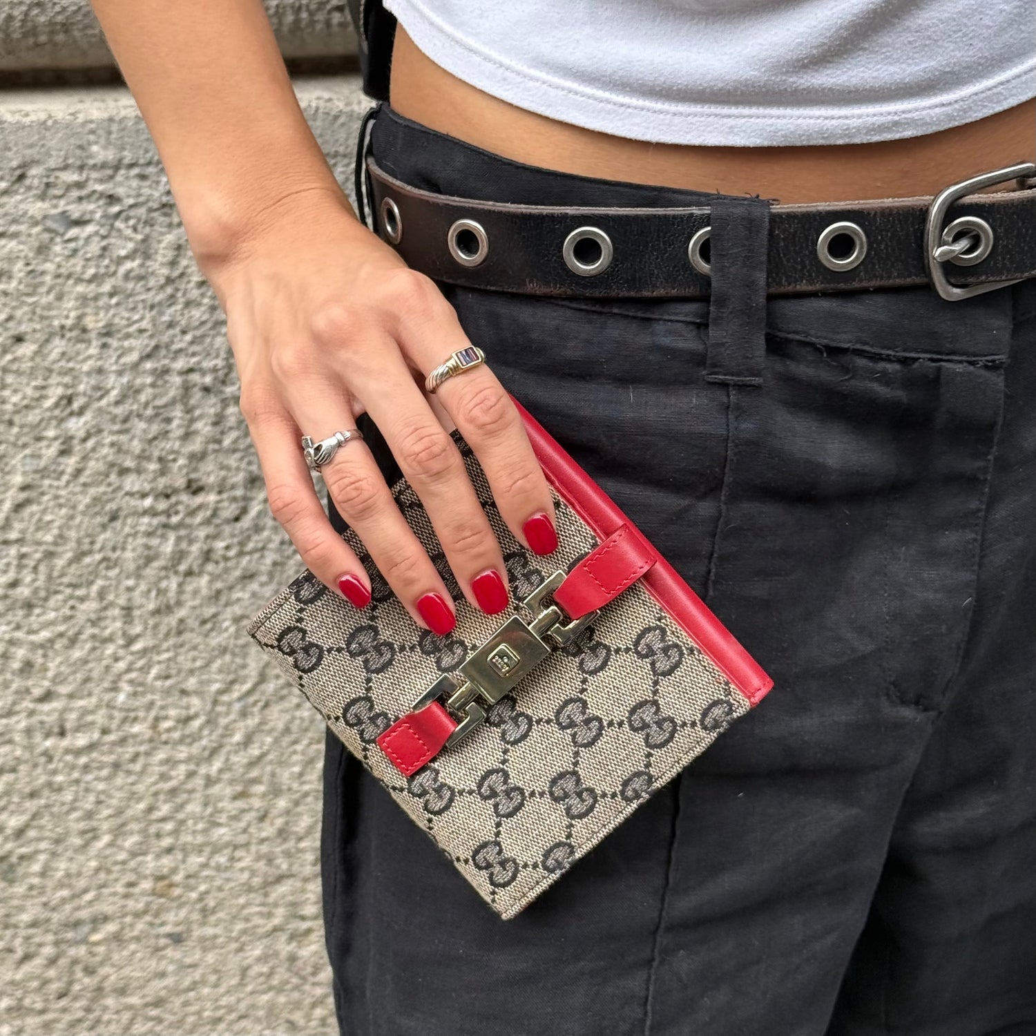 Gucci Monogram Jackie Wallet