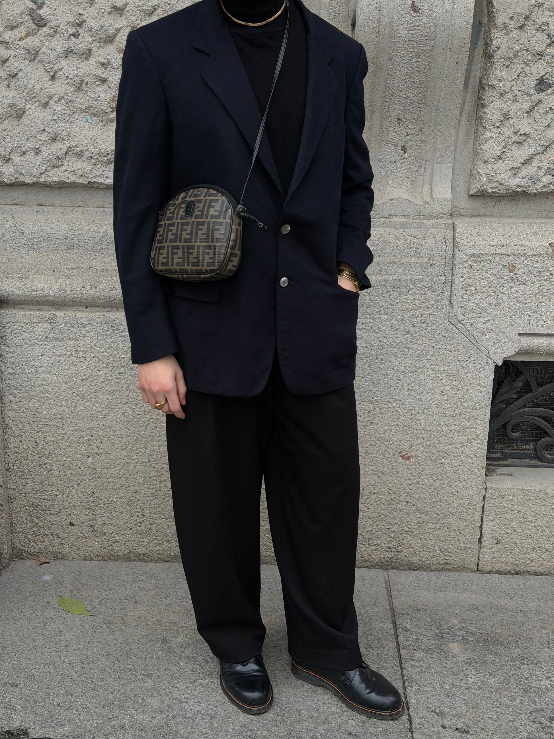 fendi canvas crossbody bag luxury vintage