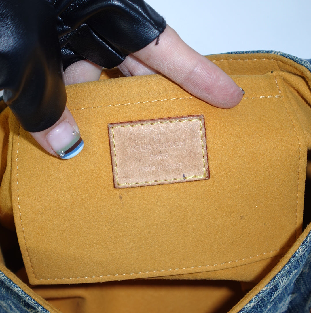 Louis Vuitton Denim Pleaty Mini Bag