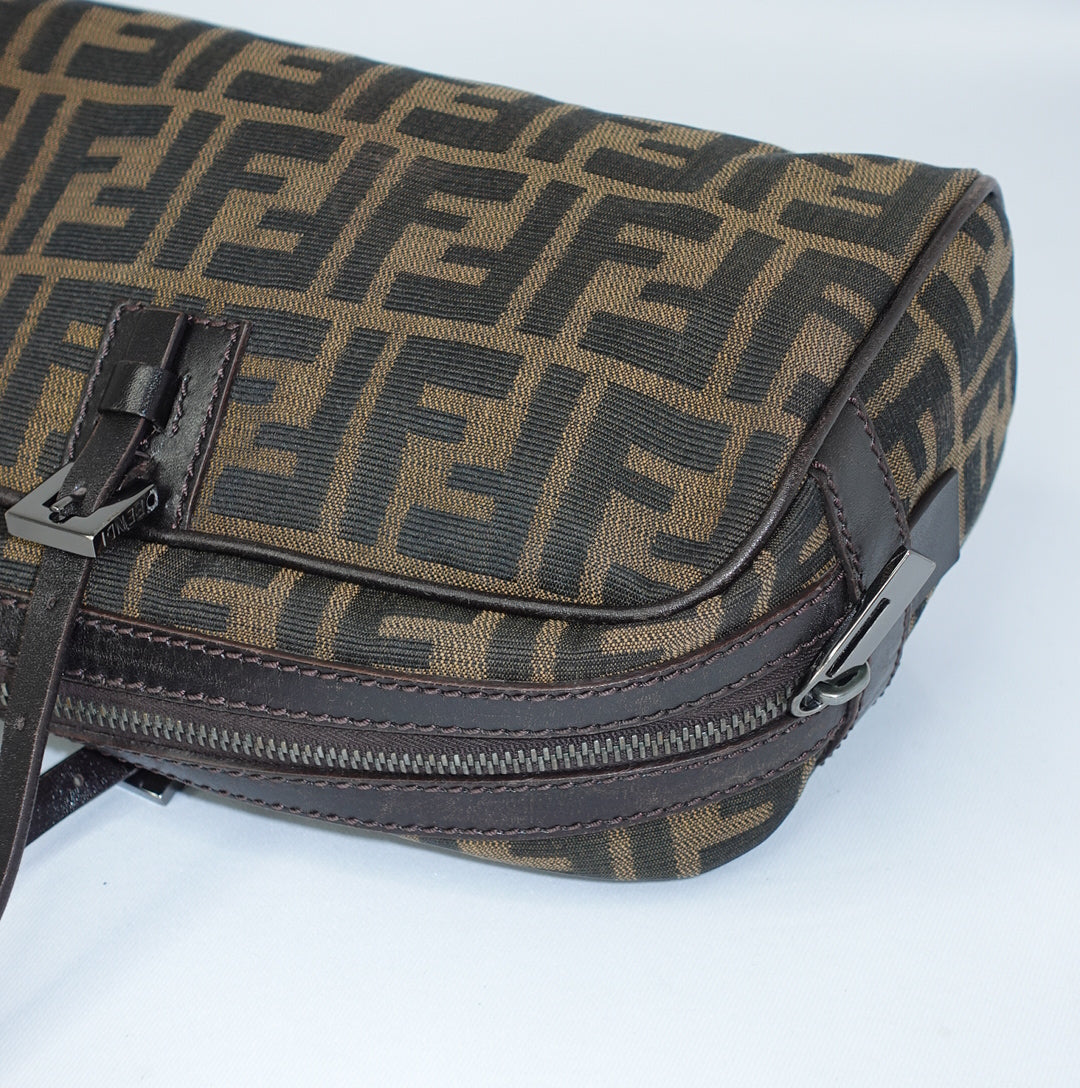 Fendi Bassotto Zucca Brown Bag