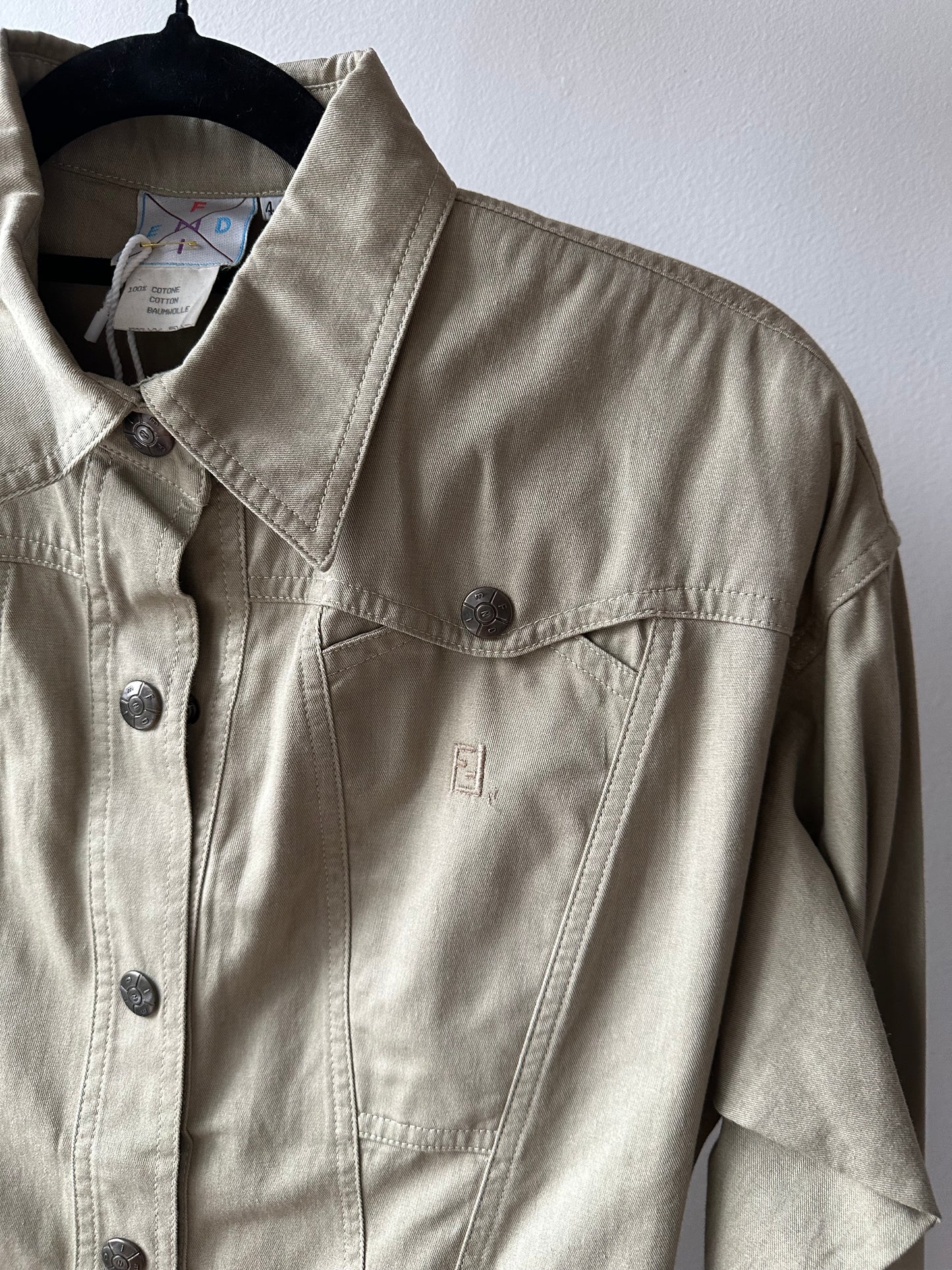 030. FENDI Long Sleeved Vintage Dress