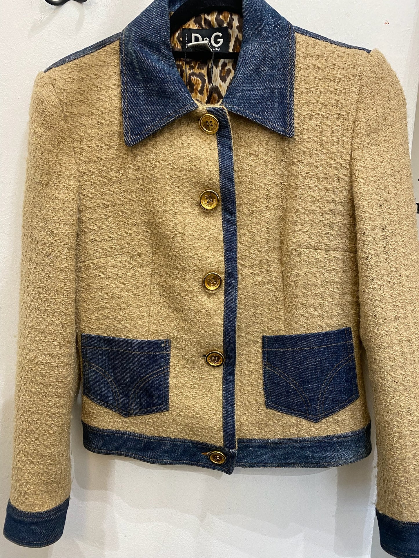 Dolce & Gabbana Denim and Wool Vintage Jacket