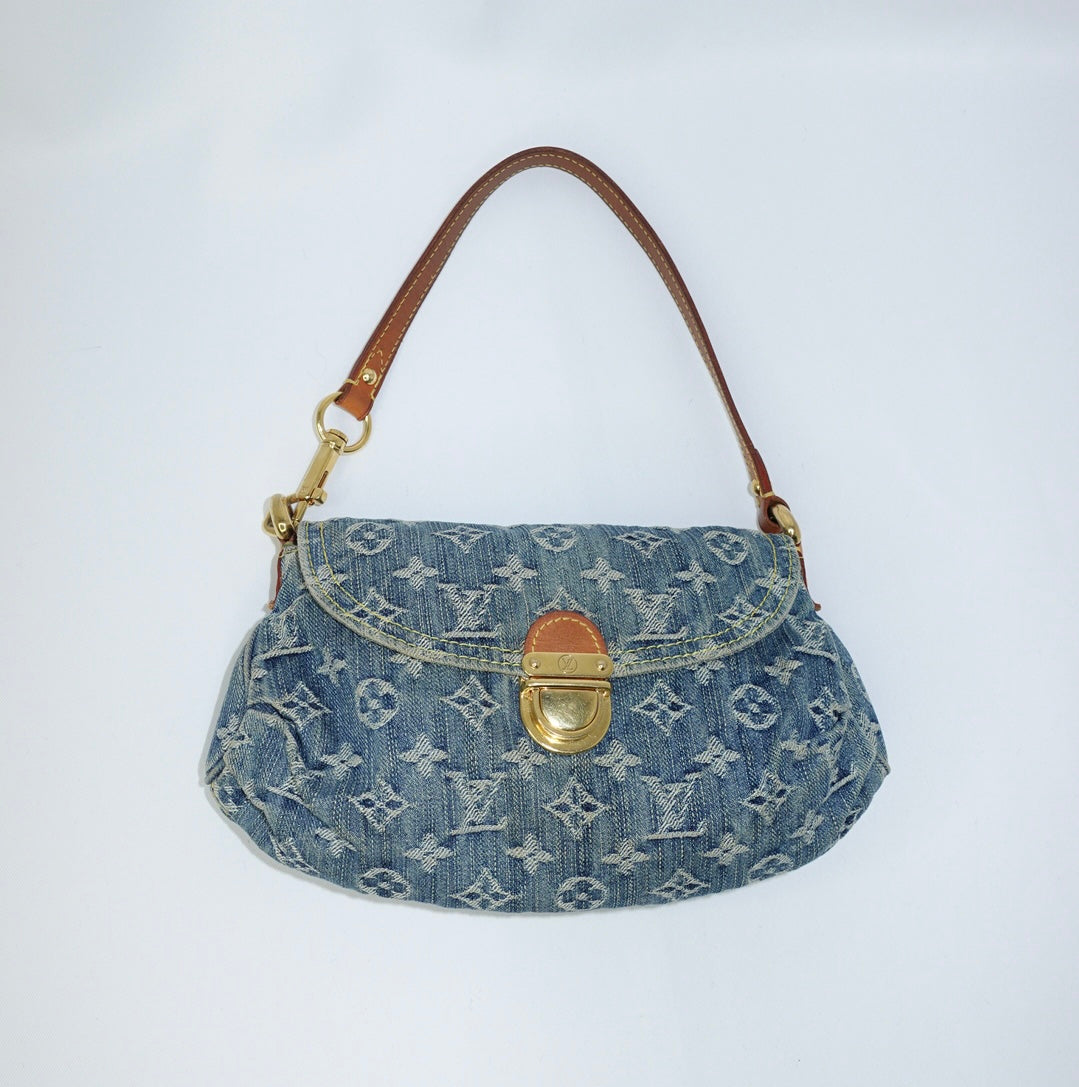 Louis Vuitton Denim Pleaty Mini Bag