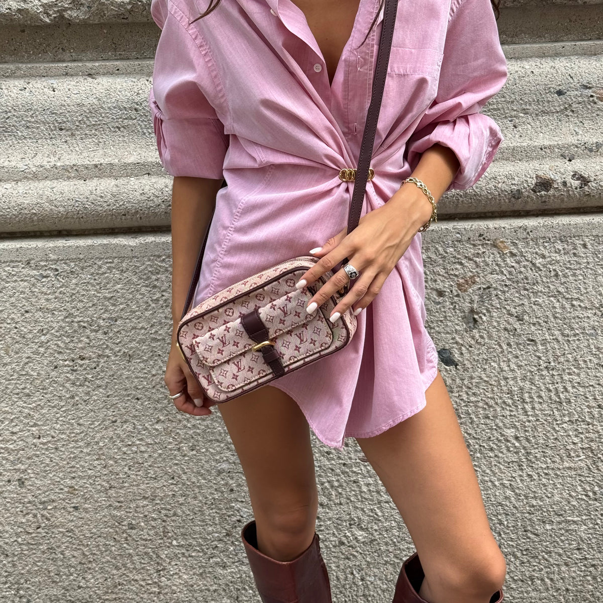 Louis Vuitton Pink Monogram Canvas Crossbody