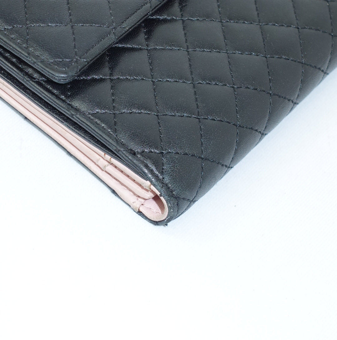 Chanel Black Wallet w/Chain