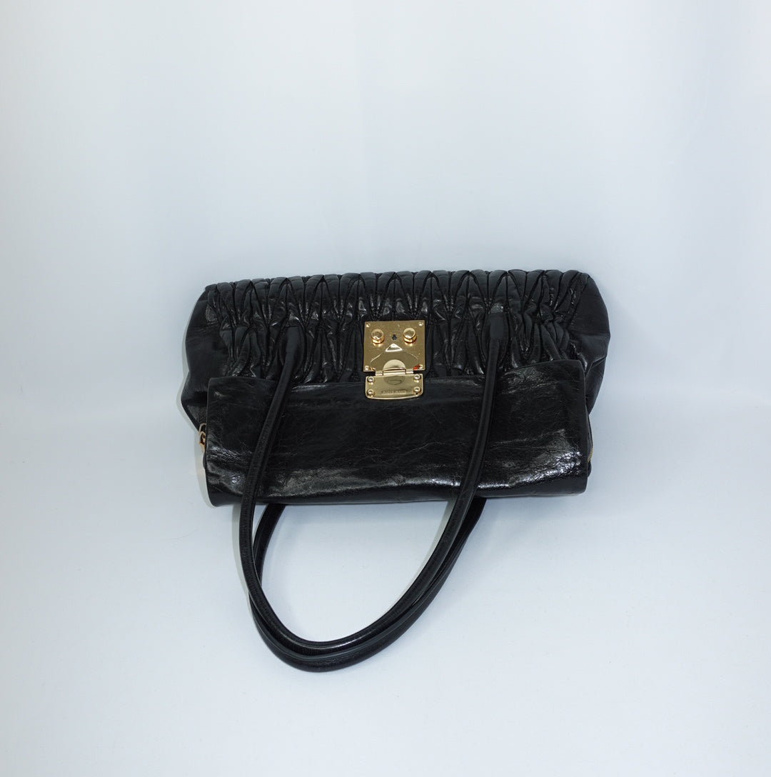 Miu Miu Matelasse Black Bag