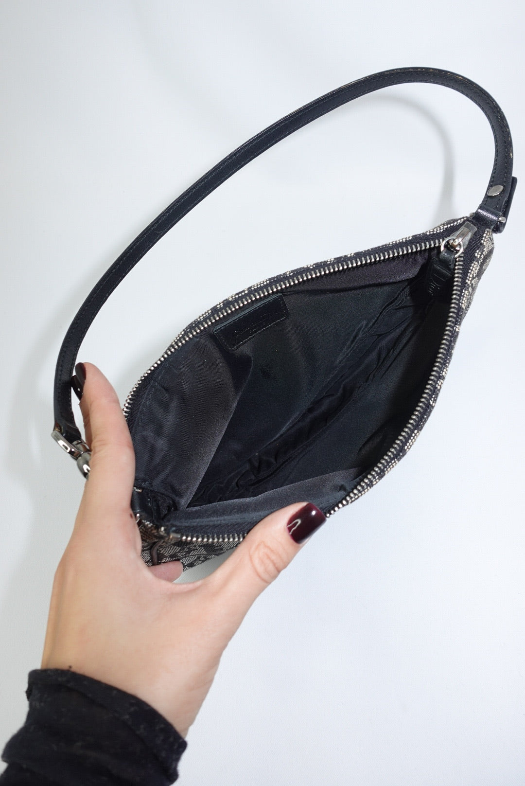 Christian Dior Mini Saddle Monogram Canvas Shoulder Bag