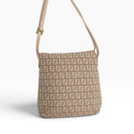 Vintage Fendi Pink Zucchino Monogram Shoulder Bag