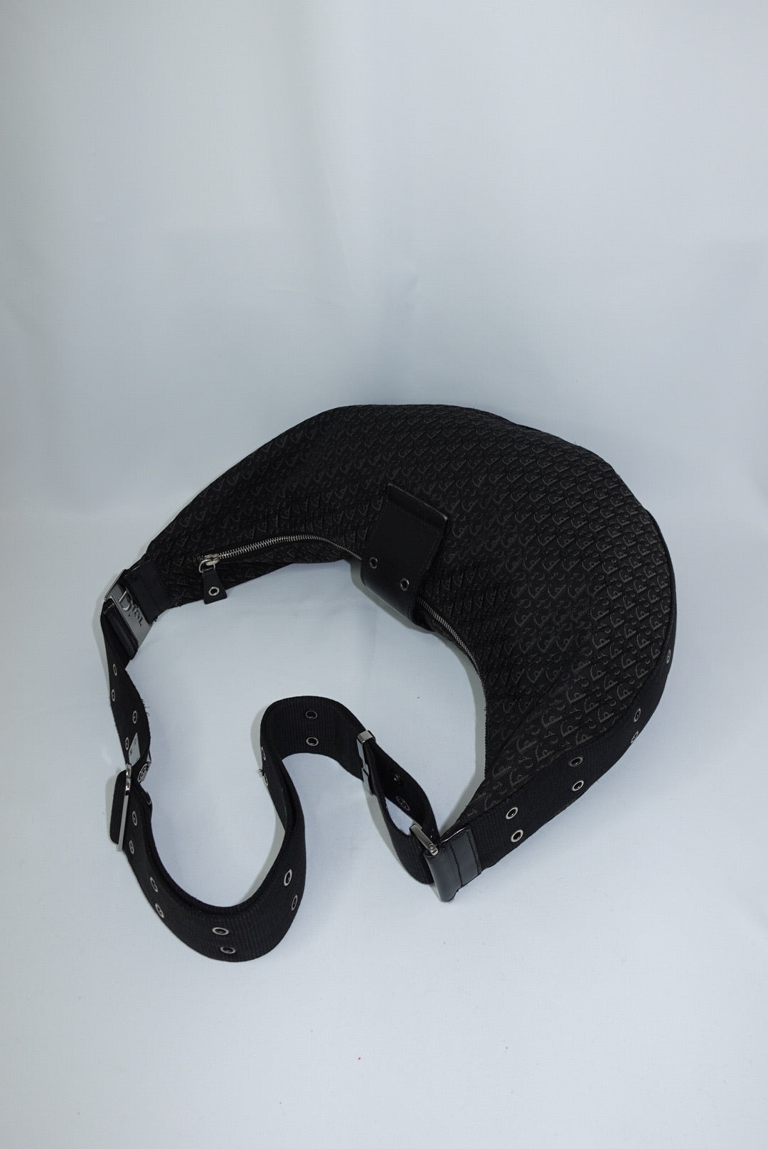 Christian Dior Vintage Hobo Monogram Black Bag