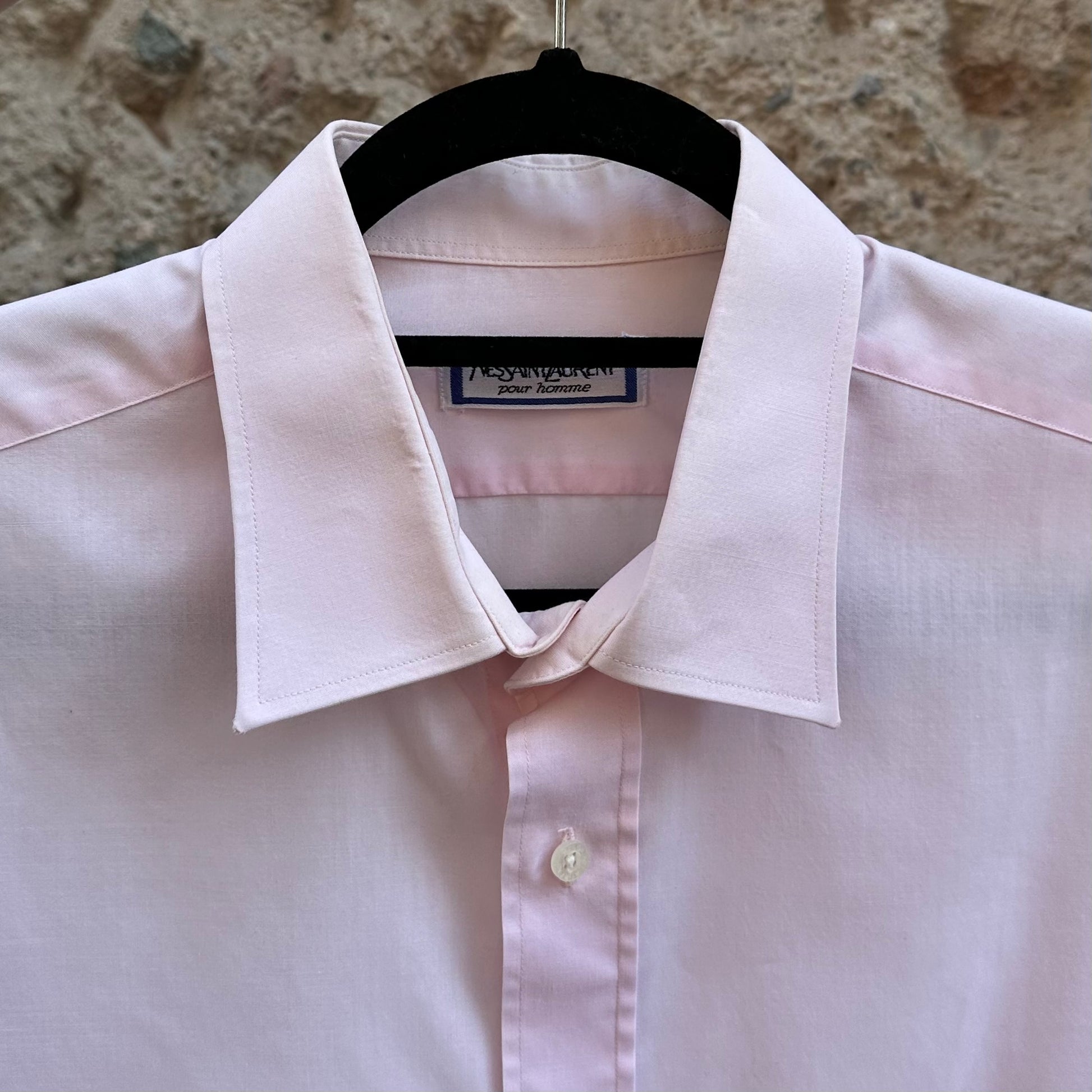 Yves Saint Laurent Vintage Shirt Pink Classic Design
