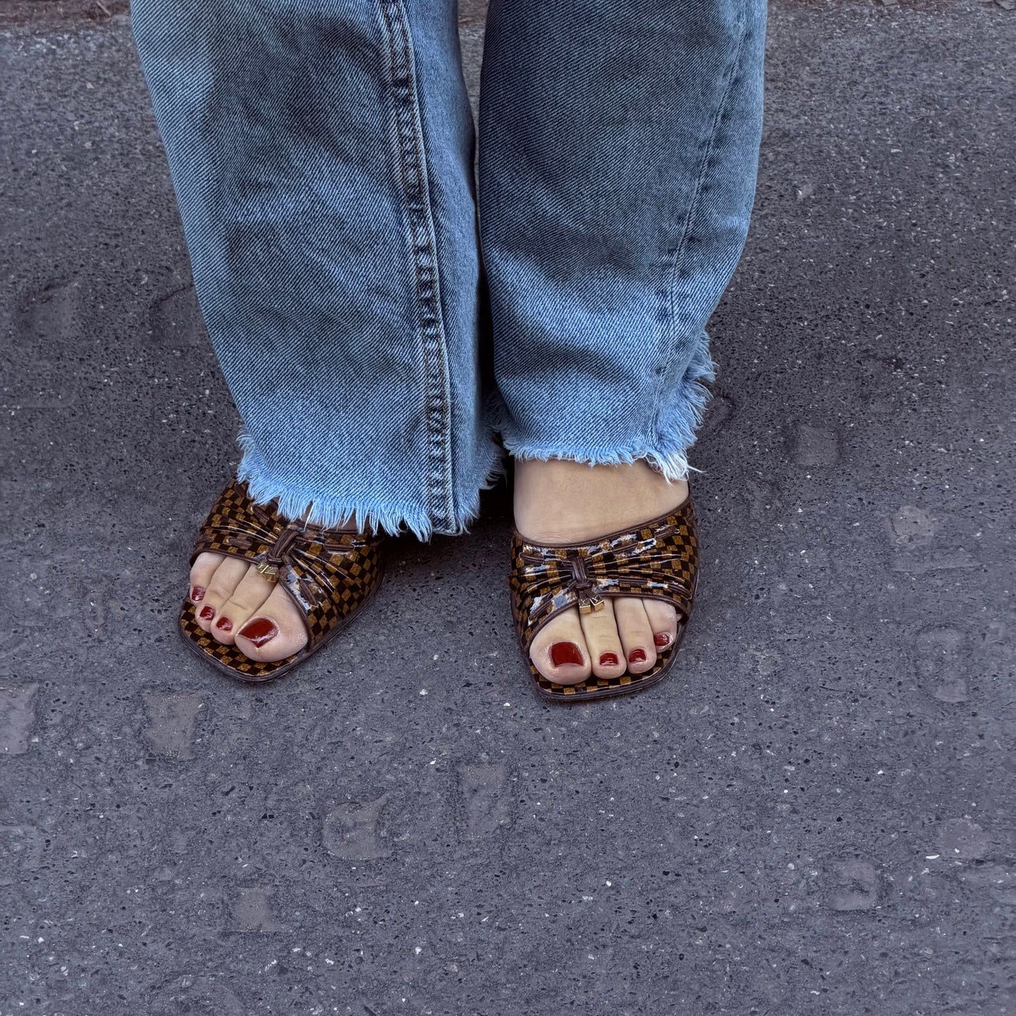 Louis Vuitton Damier Mules 39.5