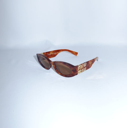 Miu Miu Glimpse Havana Tortoiseshell Sunglasses