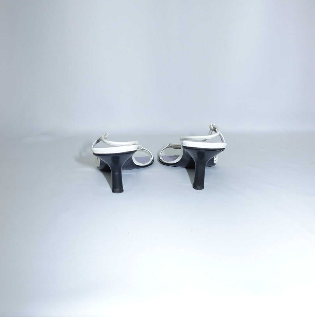 Balenciaga White Sandals 38
