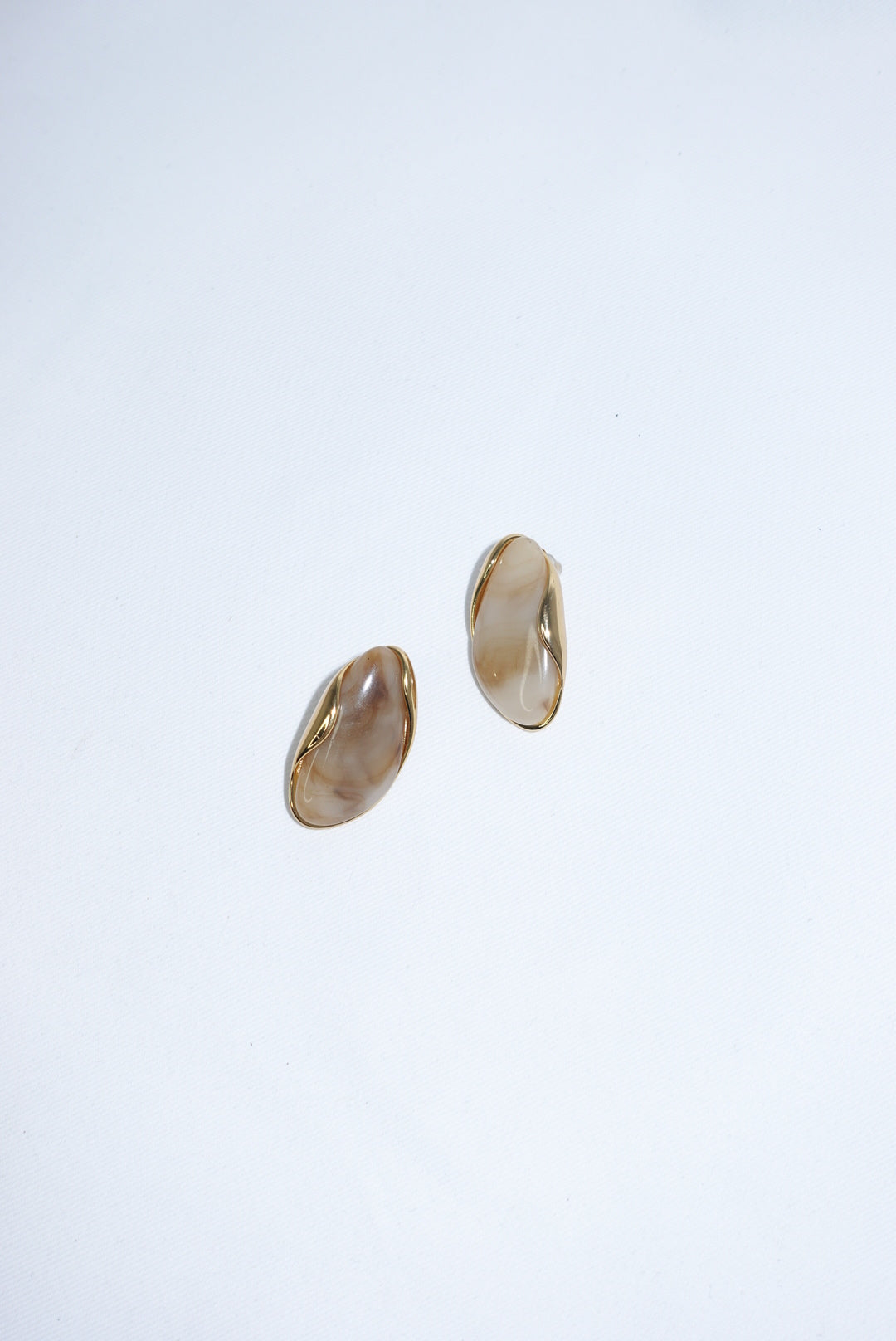 Stainless Steel Acrylic Gemstone Earrings
