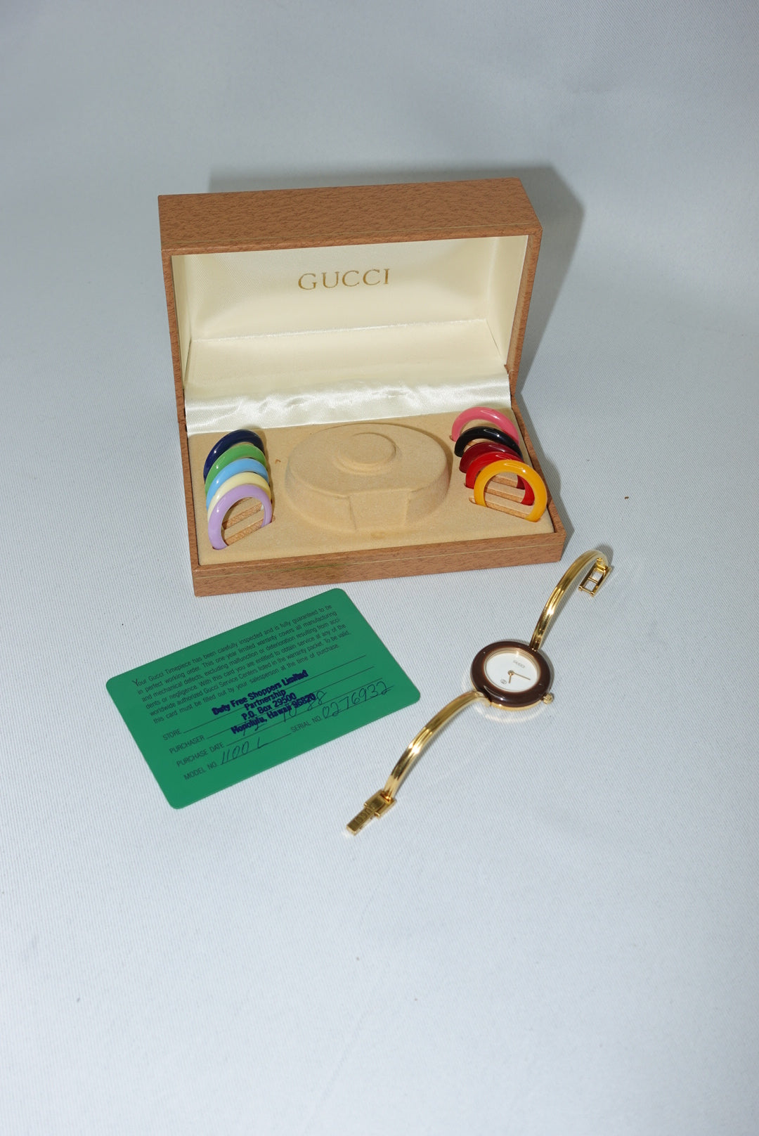 Gucci Bezel Gold Bracelet Vintage Watch