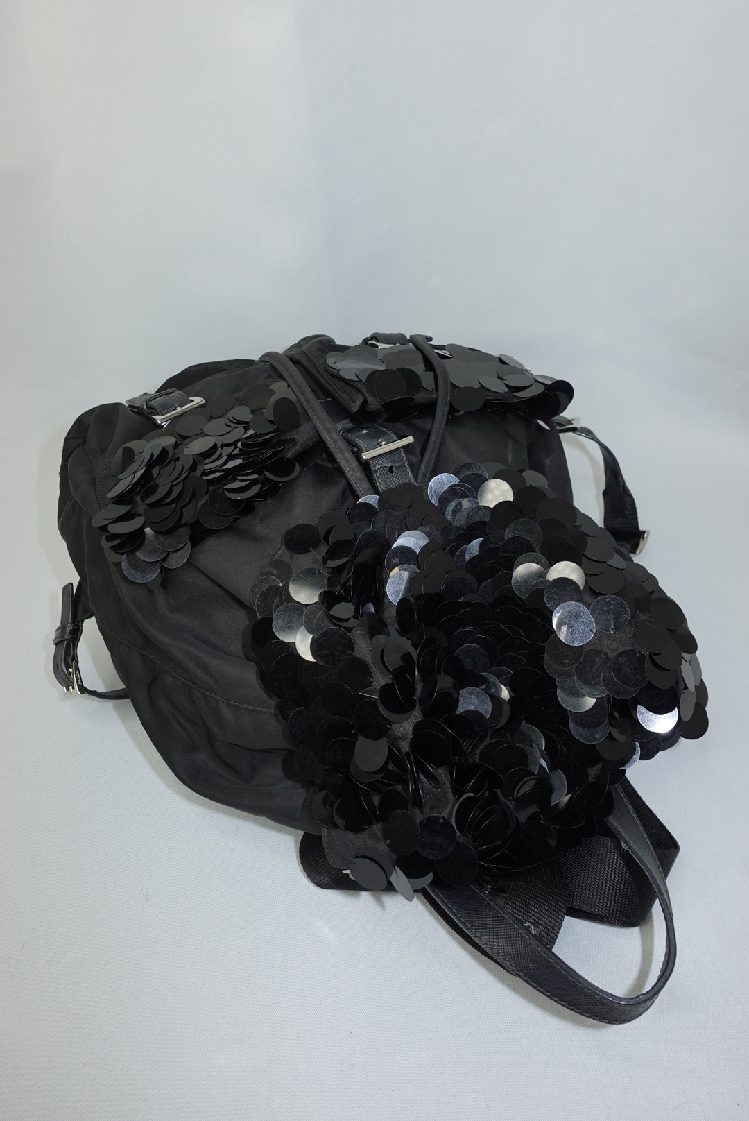 Prada Sequin Black Backpack