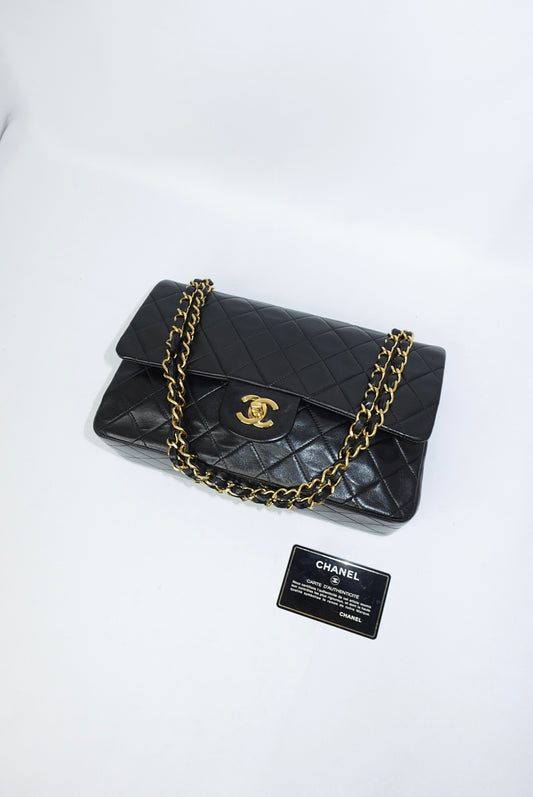 Chanel Vintage Timeless Classic 25 Double Flap Black