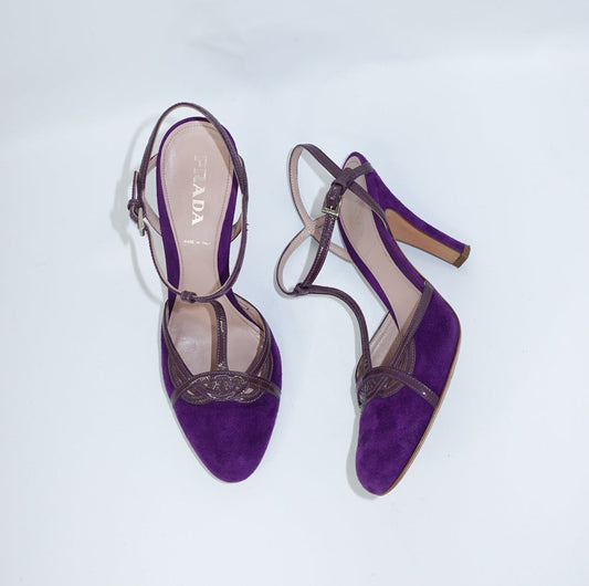 Prada Vintage Purple Heels