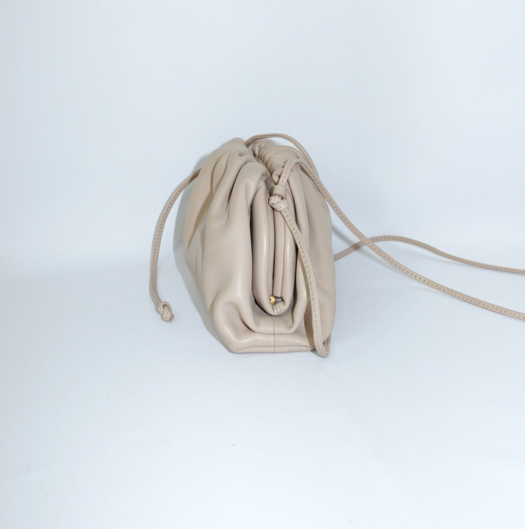 Bottega Veneta Beige Mini Pouch