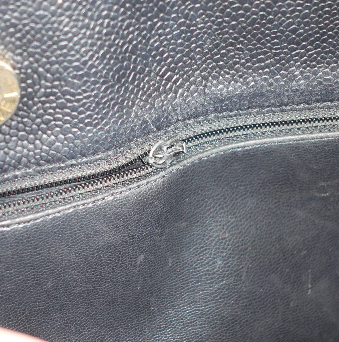 Chanel Black Leather Tote