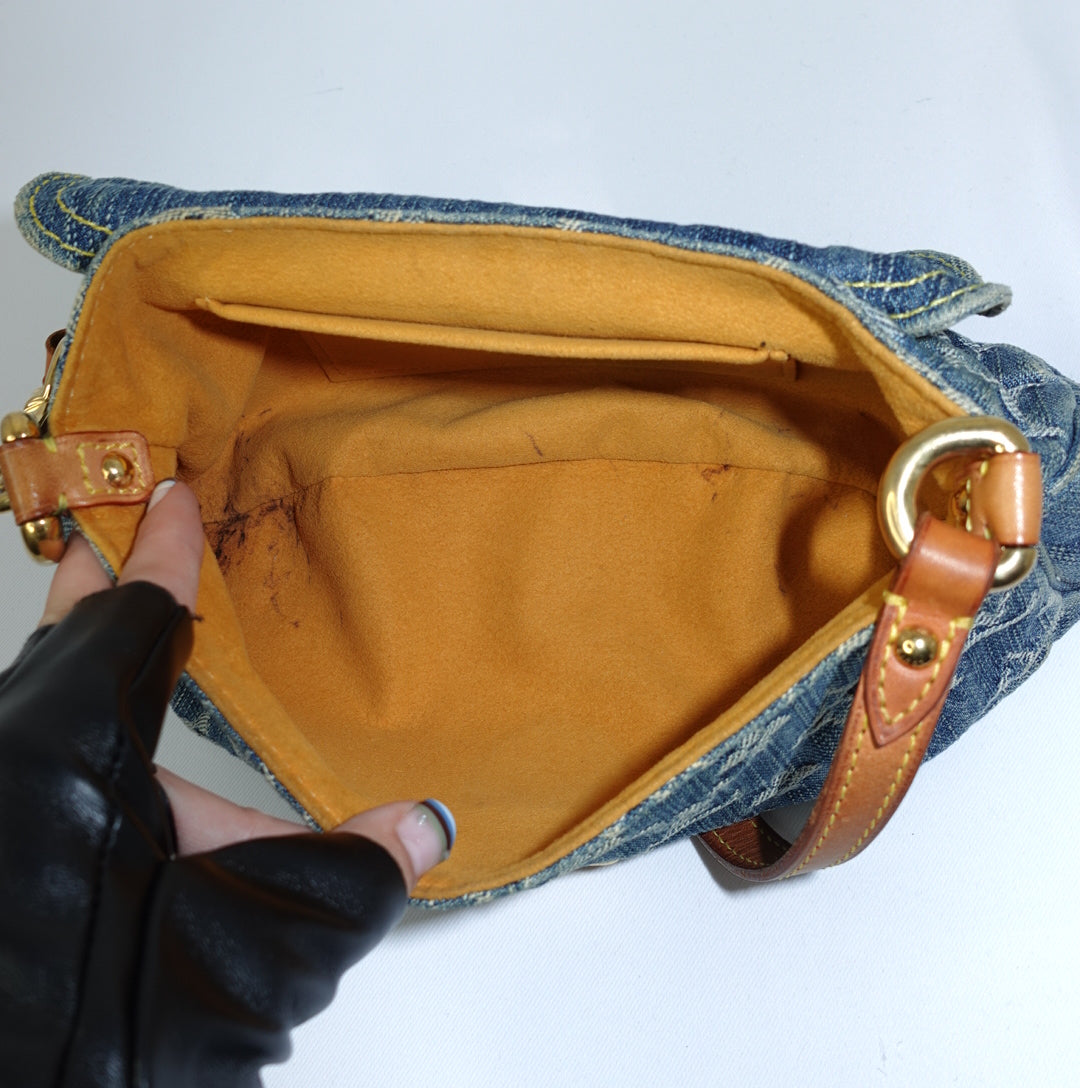 Louis Vuitton Denim Pleaty Mini Bag