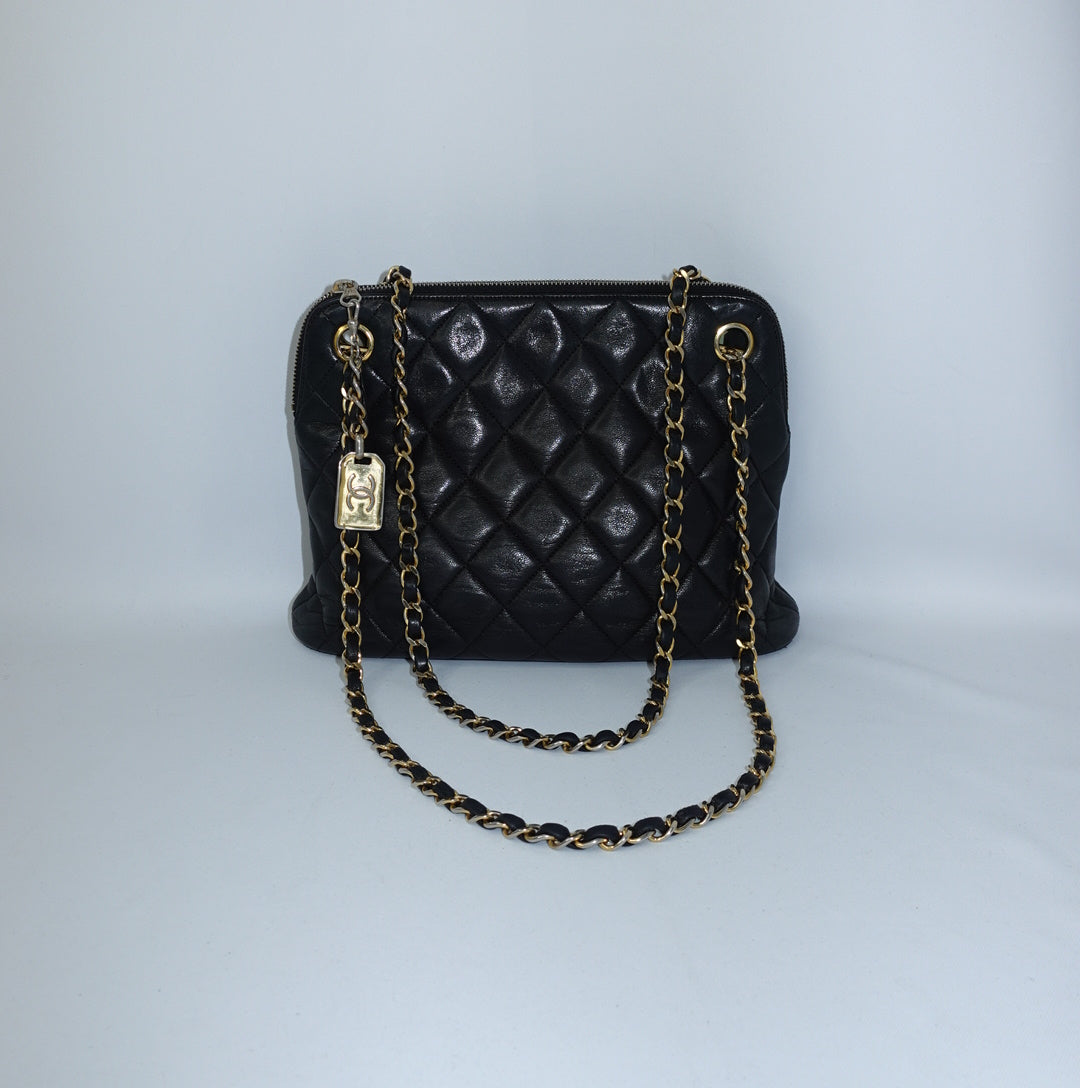 Chanel Quilted Dome Shoulder Bag