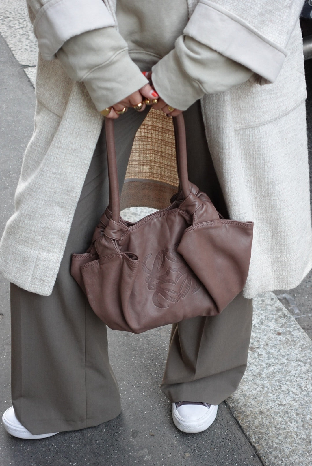 Loewe Vintage Shoulder Bag Taupe