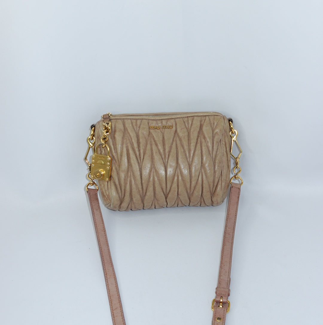 Miu Miu Beige Crossbody