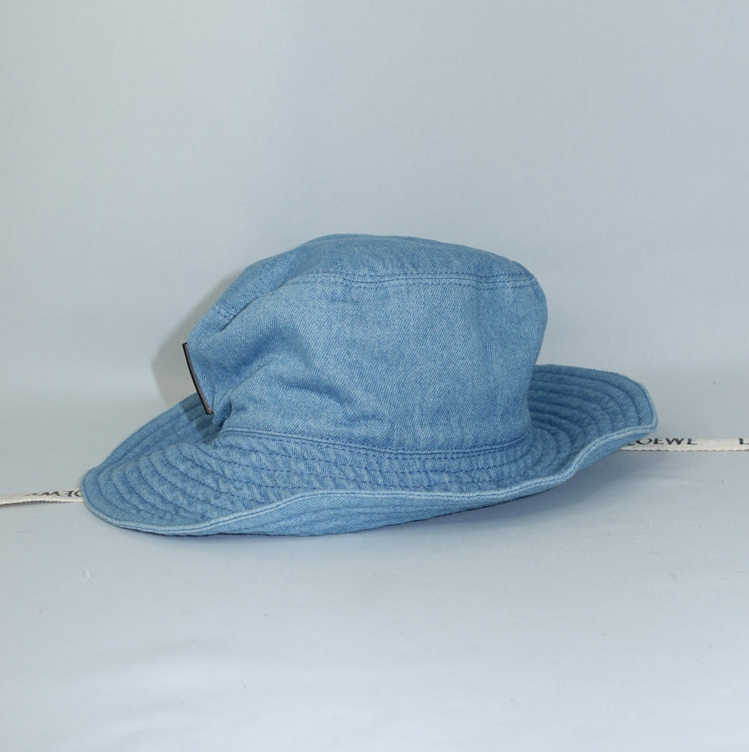 Cappello da pescatore vintage in denim Loewe
