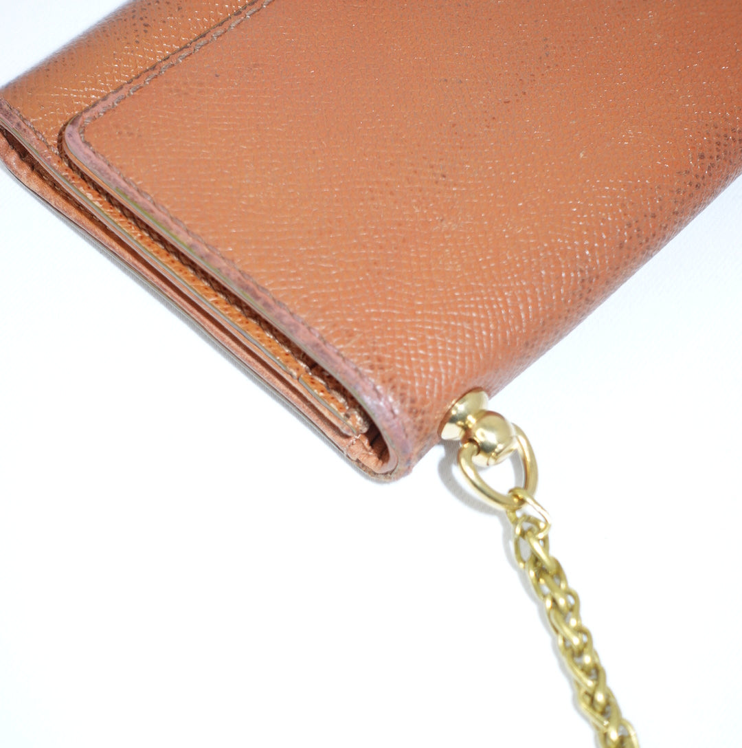 Chanel Caramel Wallet w/Chain