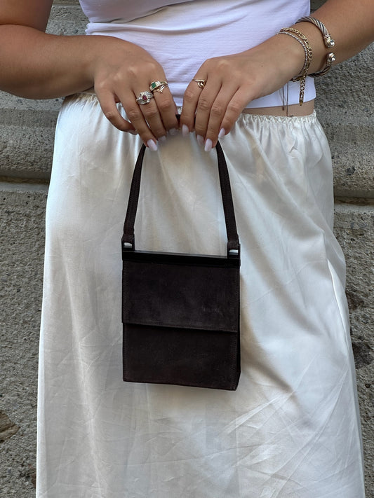 Gucci Brown Suede Vintage Mini Bag