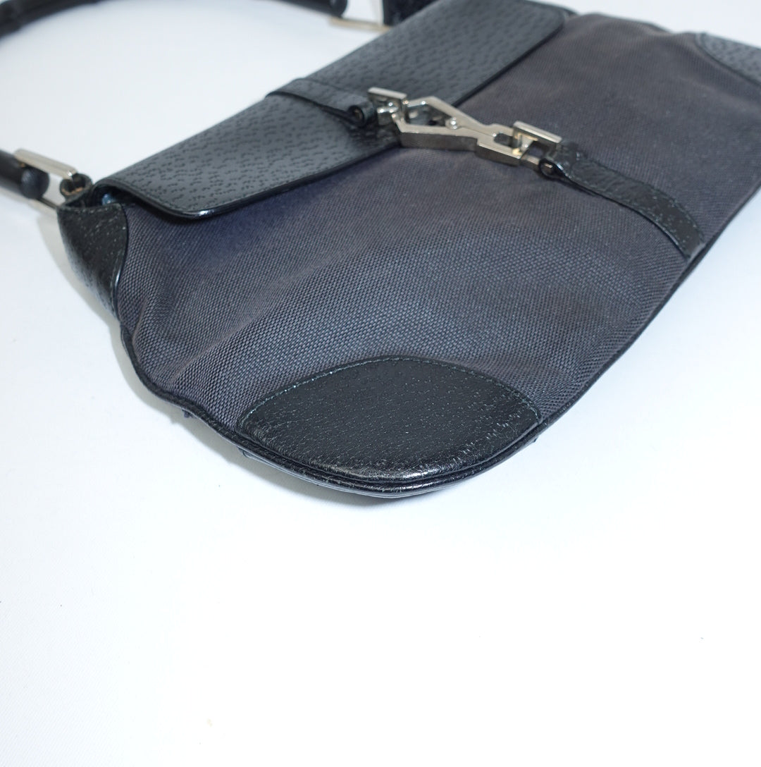 Gucci Black Jackie w/ Bamboo Handle