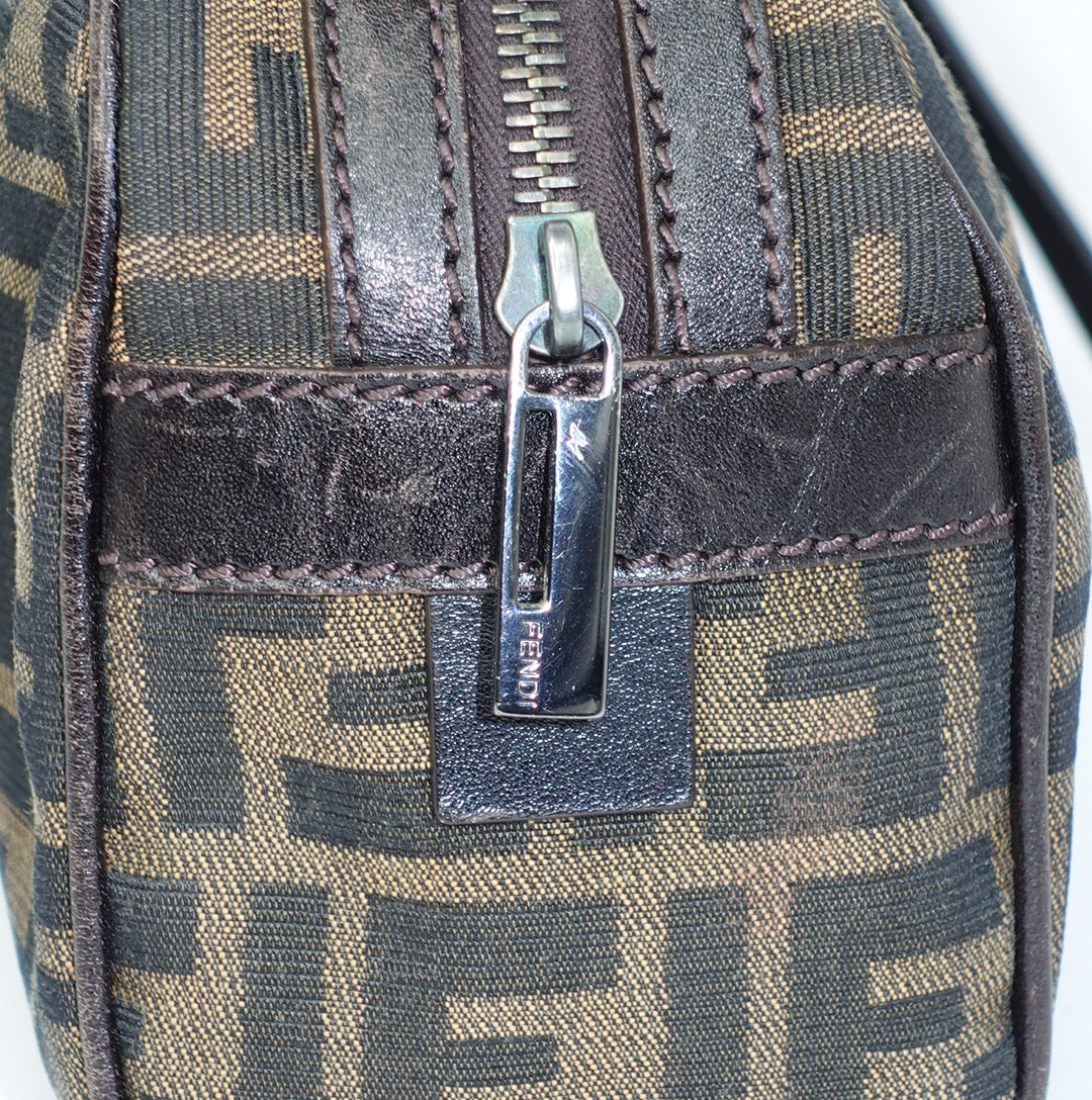 Fendi Bassotto Zucca Brown Bag