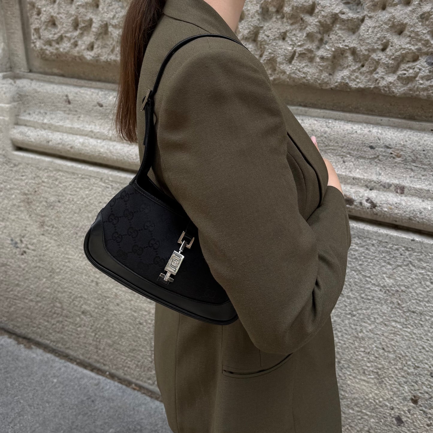Gucci Jacki Mini Black Canvas