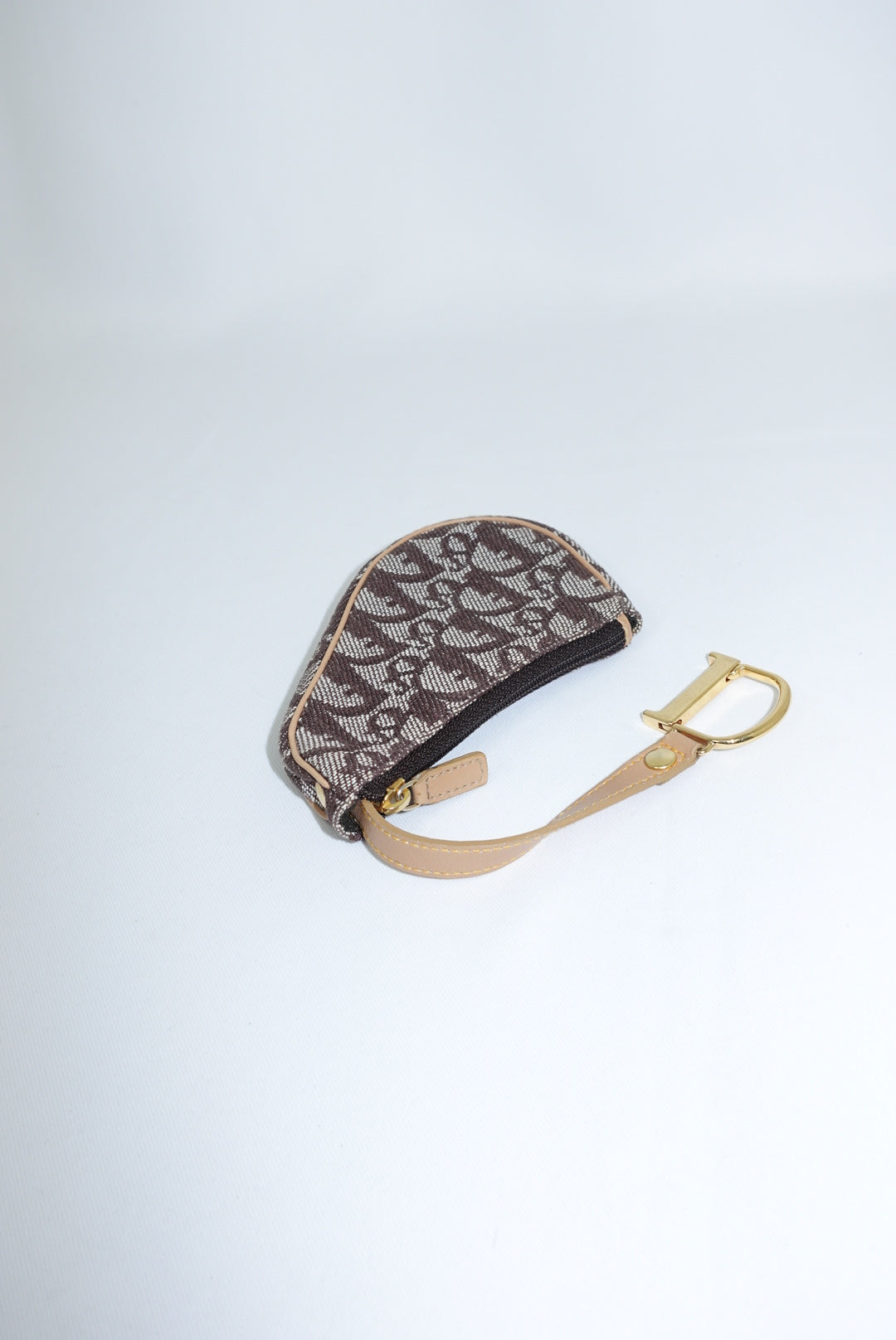 Christian Dior Brown Canvas Monogram Vintage Coinholder