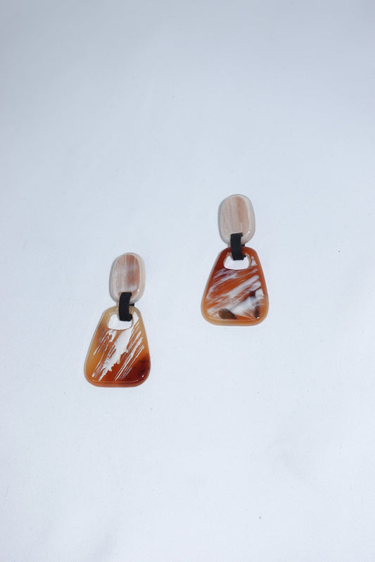 Vintage 60’s Acrylic Geometric Earrings