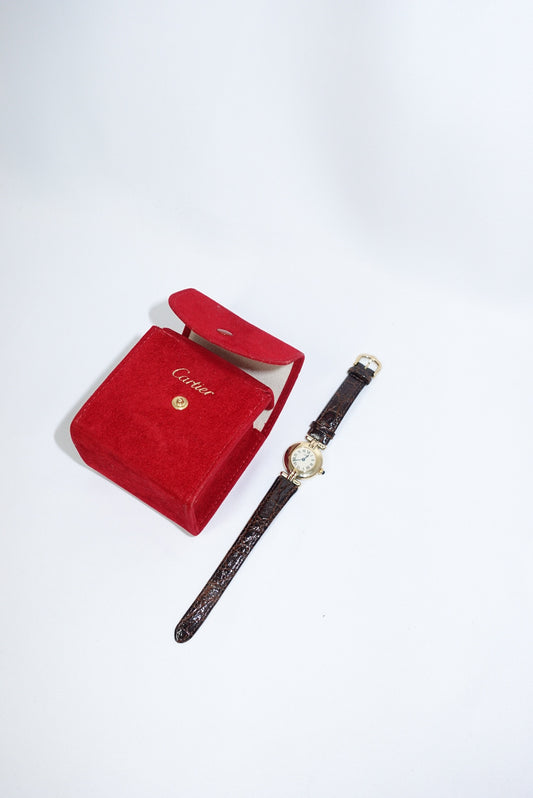 Cartier Must Colisée 24mm Gold Plated Vintage Watch