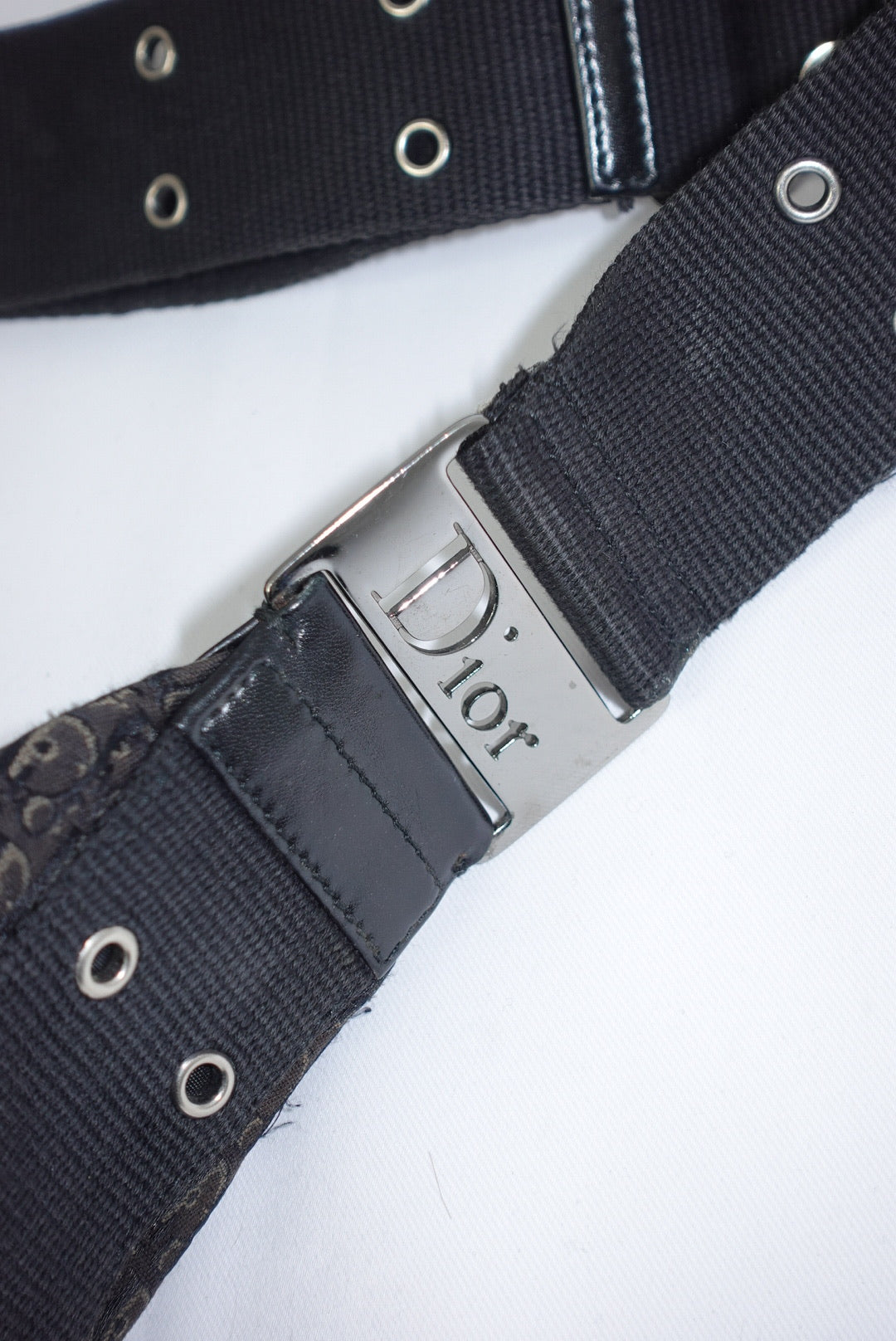 Christian Dior Vintage Hobo Monogram Black Bag