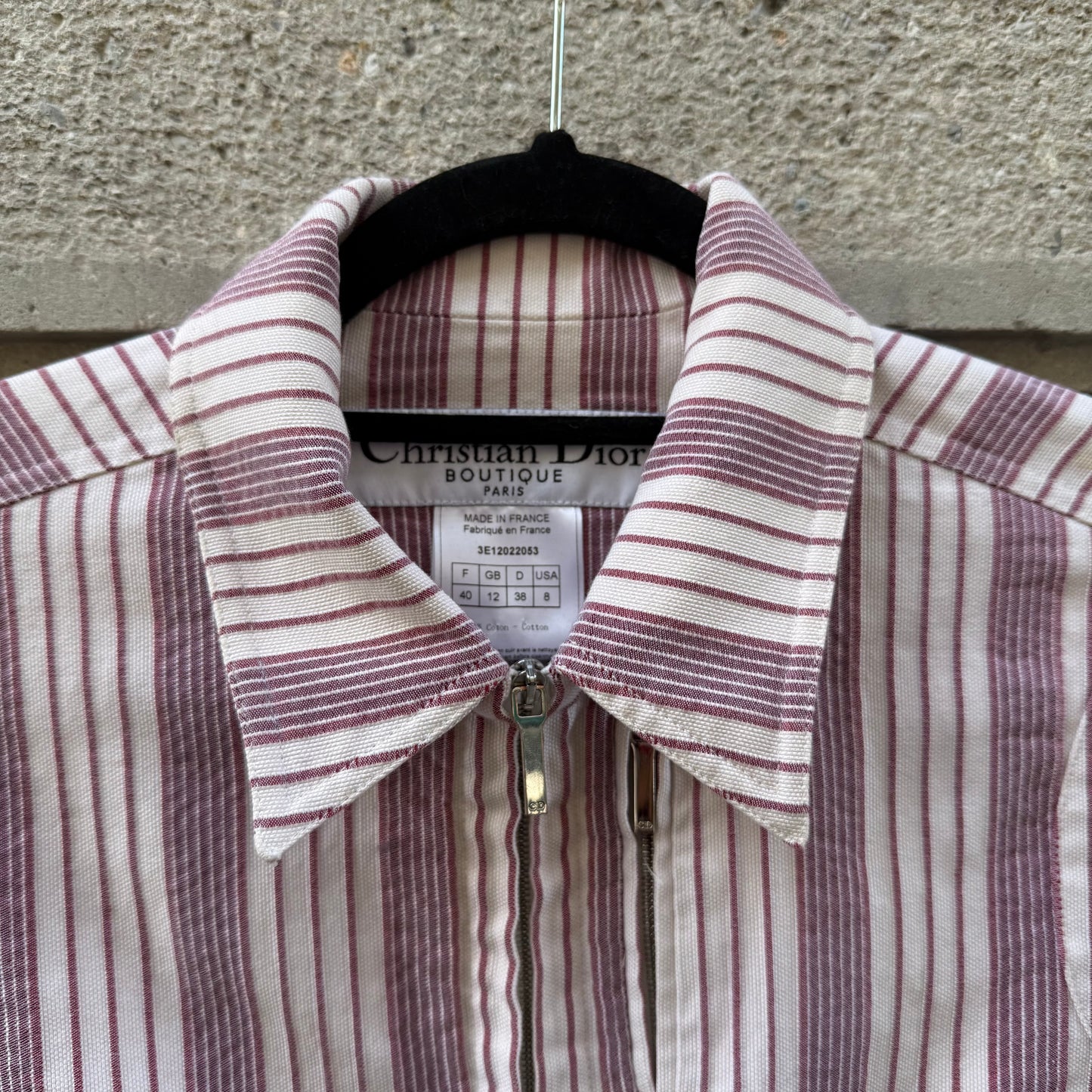 Giacca vintage a righe Christian Dior