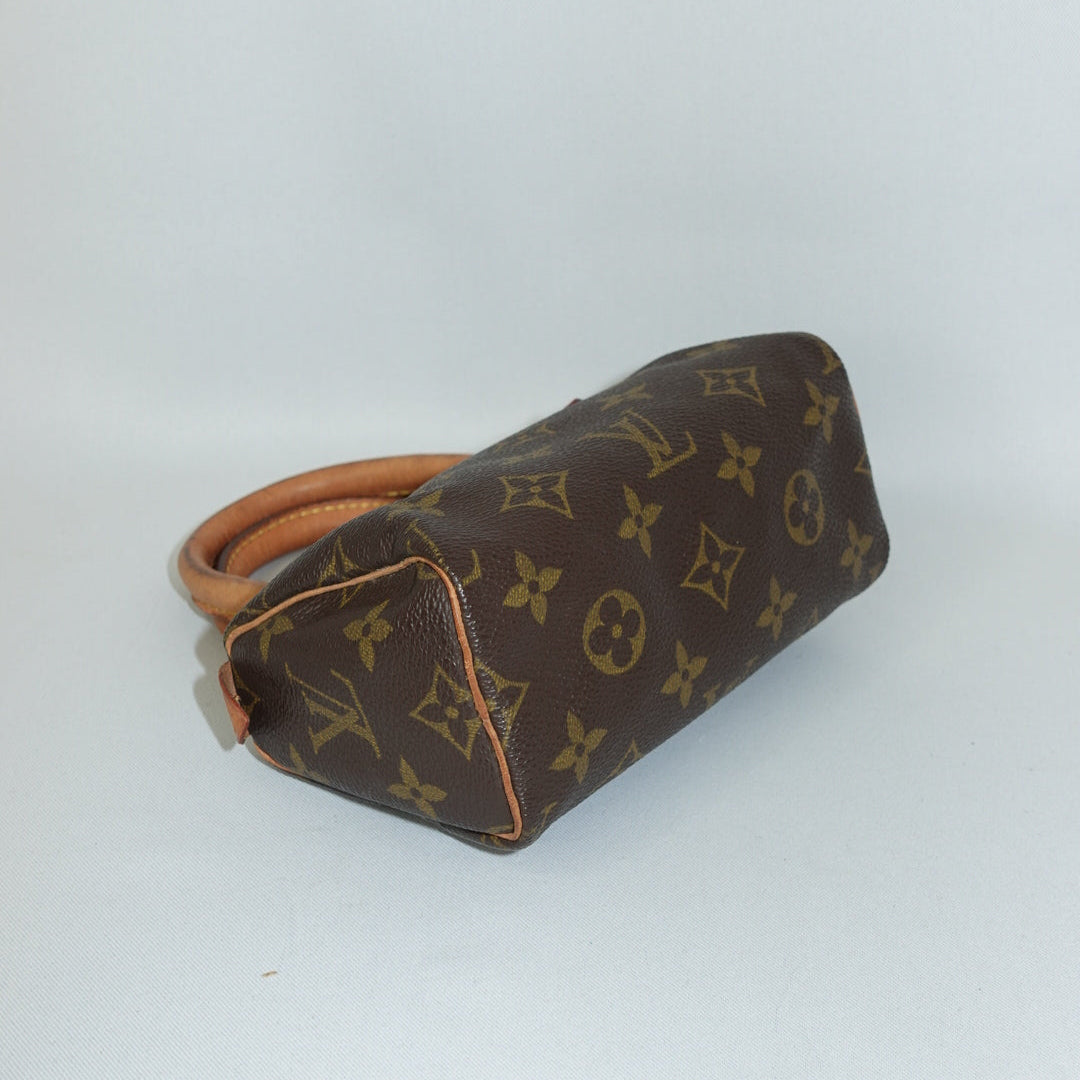 Louis Vuitton Nano Speedy Monogram con tracolla lunga