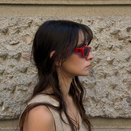 Chanel Vintage Red Sunglasses