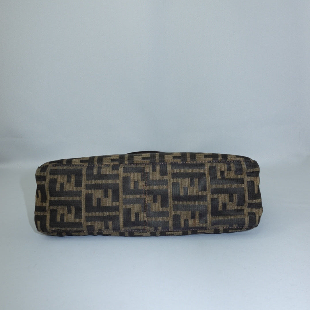 Fendi Vintage Baguette Tote in Zucca Monogram Canvas
