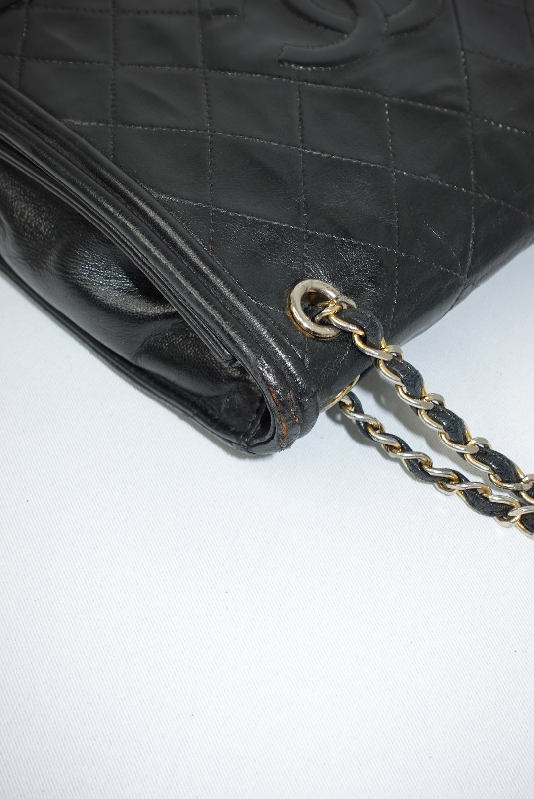 Chanel Vintage Embroidered CC Logo Camera Bag