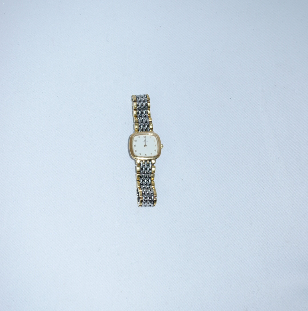     Authentic Omega De Ville Vintage Two-Tone White Dial Wristwatch