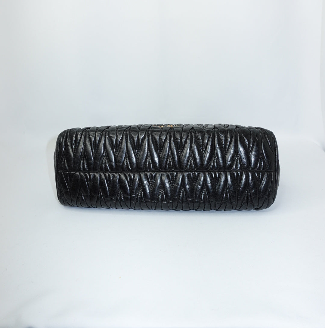 Miu Miu Matelasse Black Bag