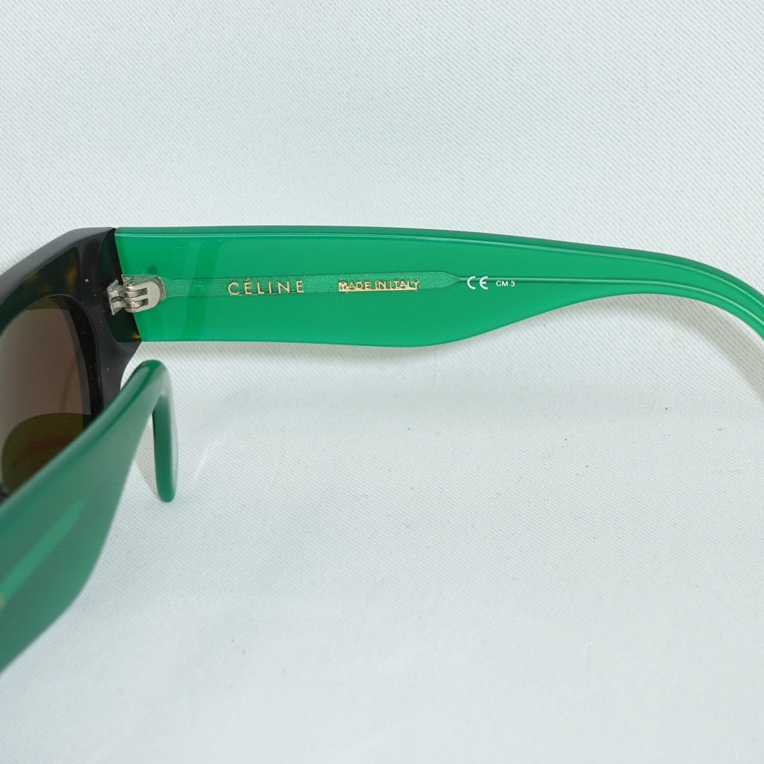 Celine Black and Green Sunglasses