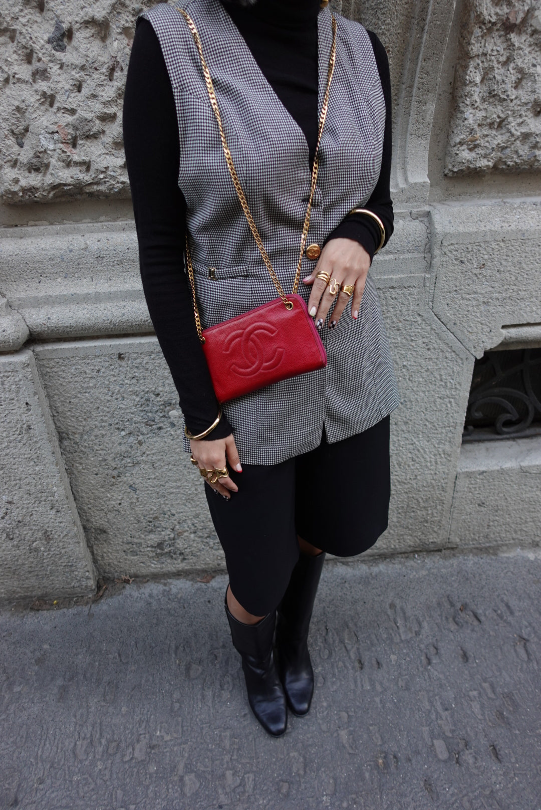 vintage chanel pink zip wallet