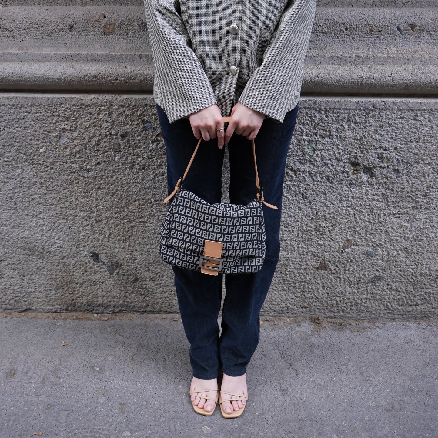 Fendi Mamma Black Baguette