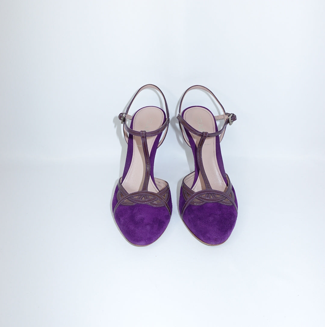Scarpe con tacco Prada Vintage Viola 38