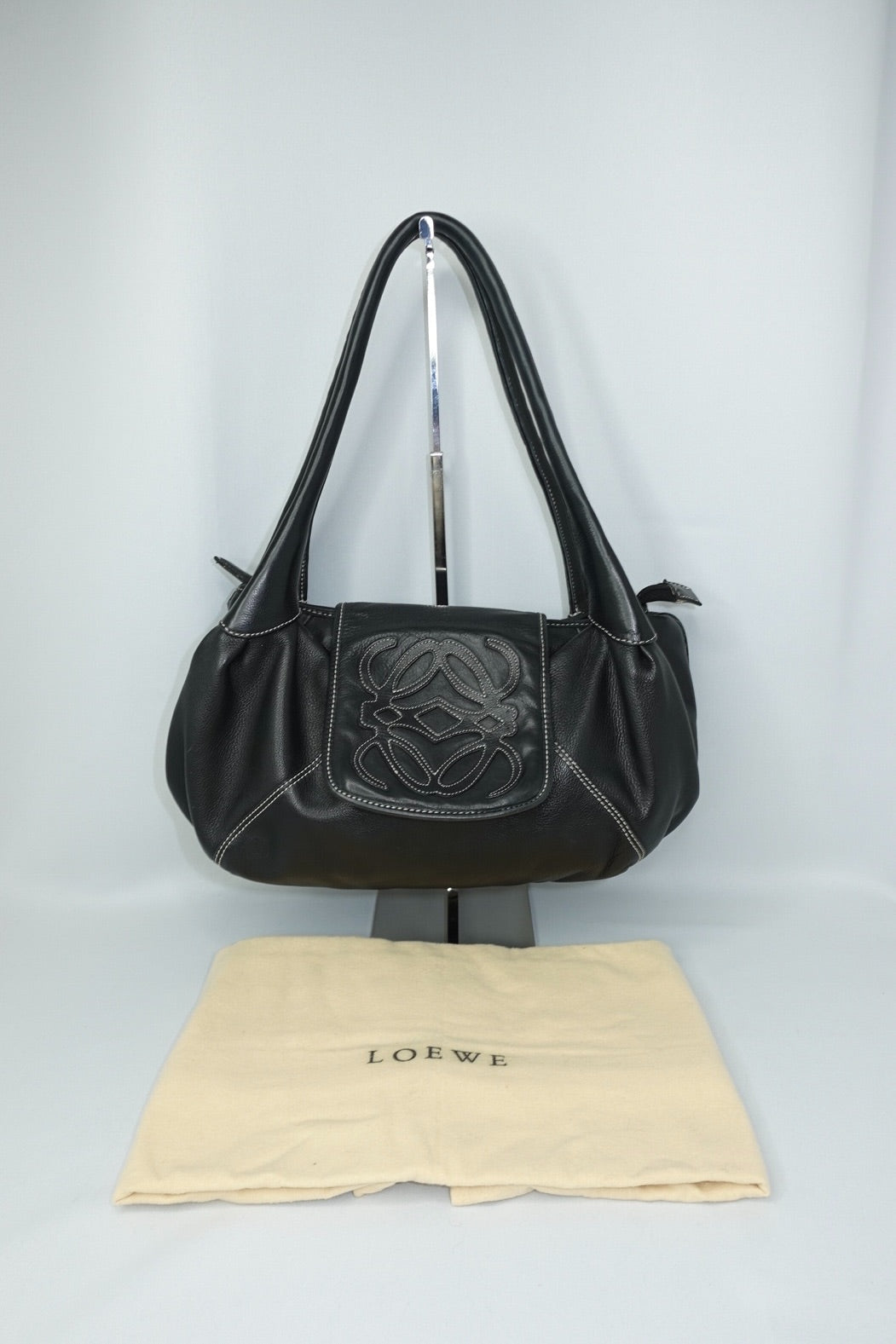 004. Loewe Vintage Shoulder Bag Black